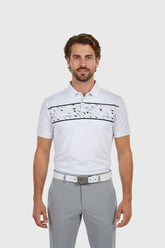 AeroPanel White Golf Polo